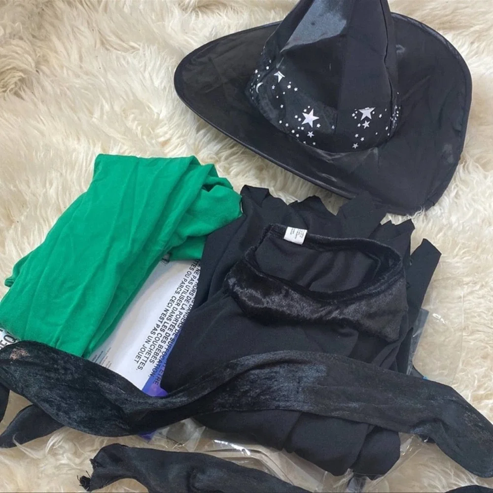 Lil Witch Children's Large 12-14 Suit Yourself Costumes Dress Hat Belt‎